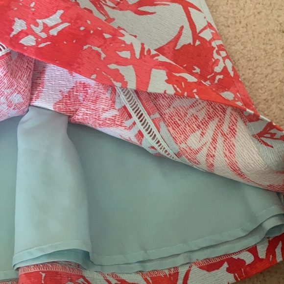 Banana Republic Red Candy Floral Skater Mini Skirt - Picture 4 of 11